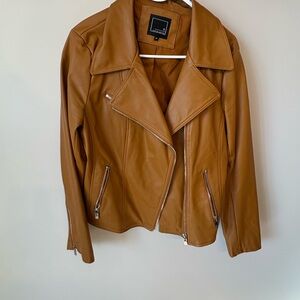 Classic Tan Leather Jacket